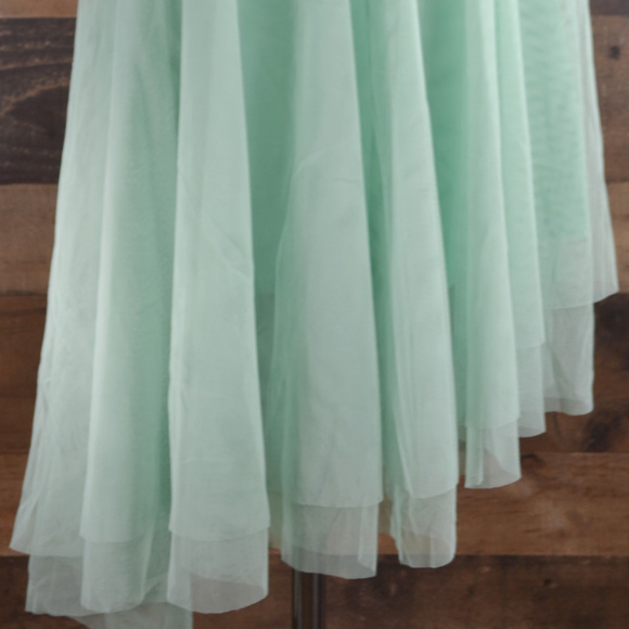 Double Platinum Girl's Dress Dance Sequins Green M - Picture 4 of 4